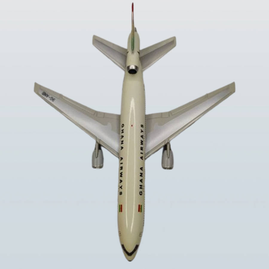 1:400 Scale, Ghana Airways, McDonnel Douglas, DC -10 , Diecast Alloy Model