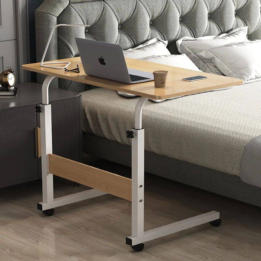 Portable Laptop Desk With Adjustable Stand & Wheels