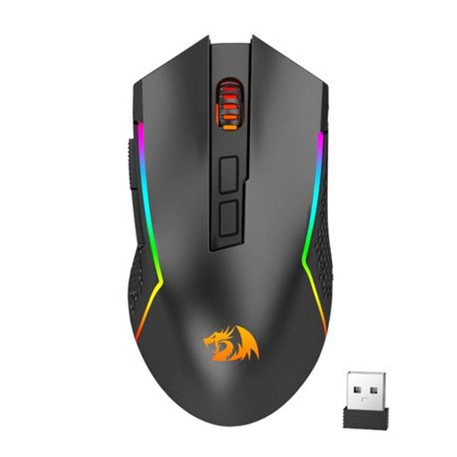 Redragon - Trident PRO 8000DPI 7-Button RGB Gaming Mouse - Black - Redragon - Trident PRO 8000DPI...