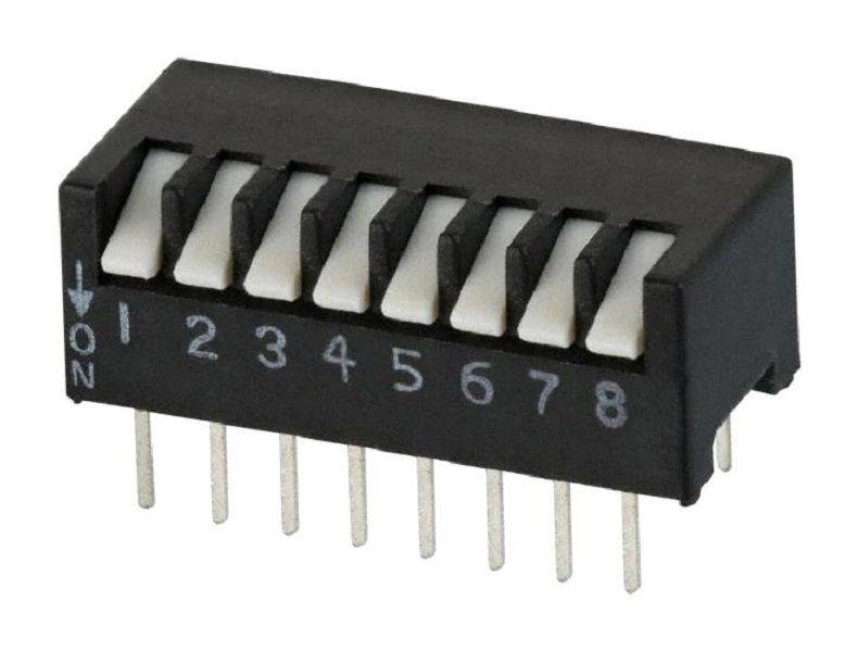 Cts (195-8MS) DIP / SIP Switch, SPST, 50 V, 100 mA