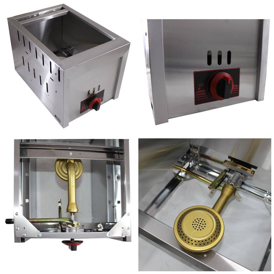 Golden Burner 6L Single Tank Commercial Grade Gas Deep Fryer (PLEASE READ DESCRIPTION)