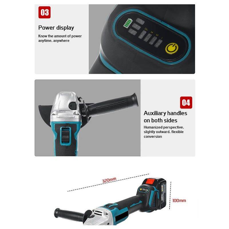 15000mah Lithium-Ion Cordless Electric Angle Grinder 25V -JG20375072