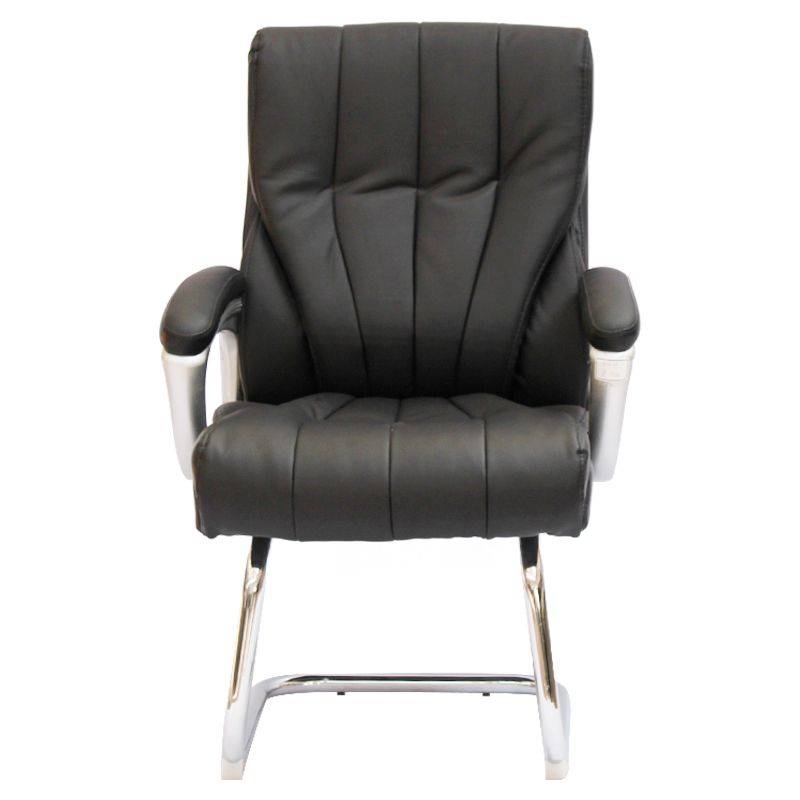 Office Chairs - VisitorPU Leather Finish - Black Colour