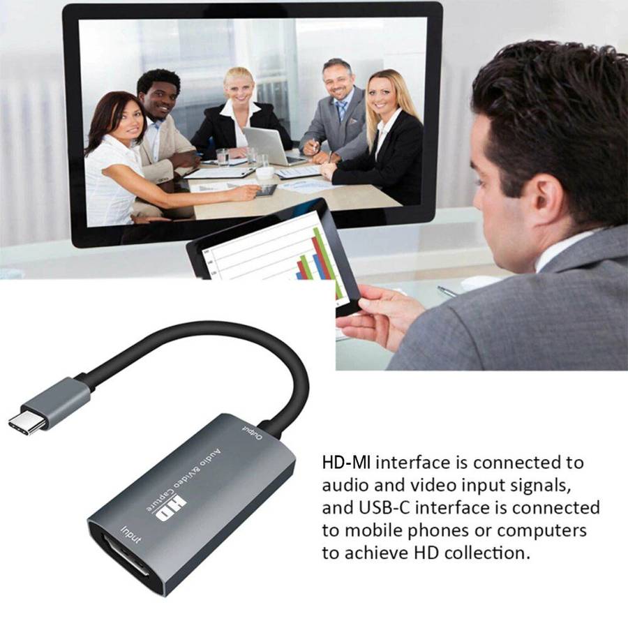 HD 4K HDMI To USB TYPE-C Audio And Video Capture Card