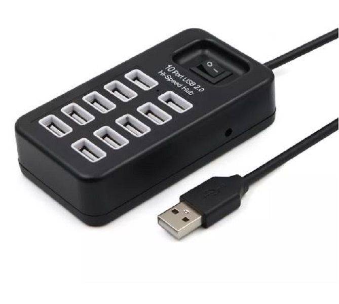 10 Port Hi-Speed USB 2.0 HUB Andowl