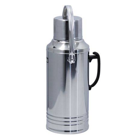 2 Liter Stainless Steel Glass-Inner Vacuum Insulated Flask & Carry Handle