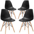 Dining Chairs - Four Pack - Black Colour