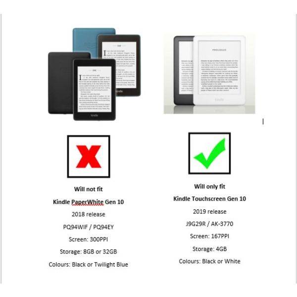 Slim smart casecover for Amazon Kindle Gen 10