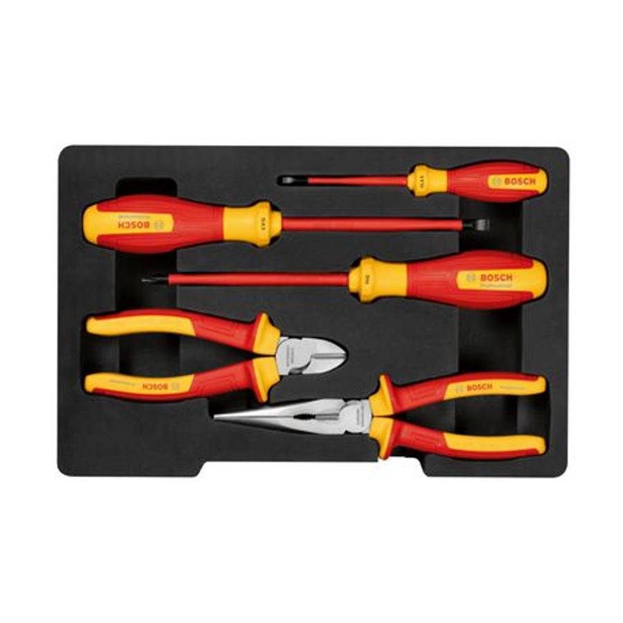 Bosch - VDE Mixed Set 5Piece (Pliers and Screwdrivers) - Bosch - VDE Mixed Set 5Piece (Pliers and...