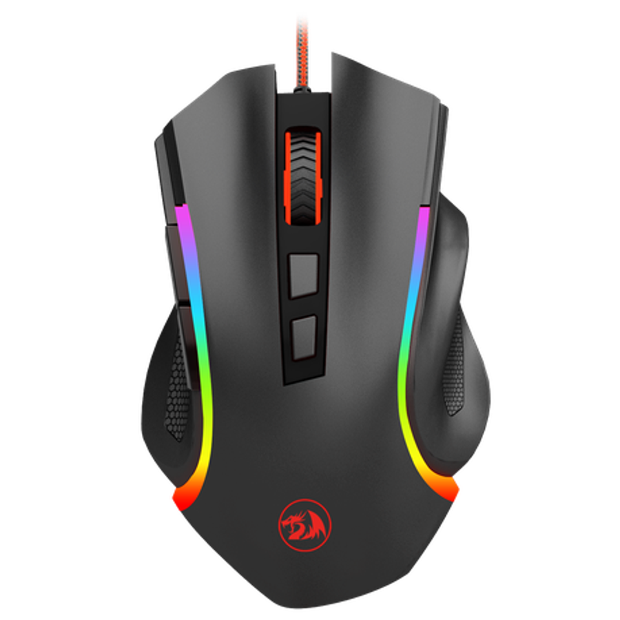Redragon - Griffin 7200DPI Gaming Mouse - Black - Redragon - Griffin 7200DPI Gaming Mouse - Black