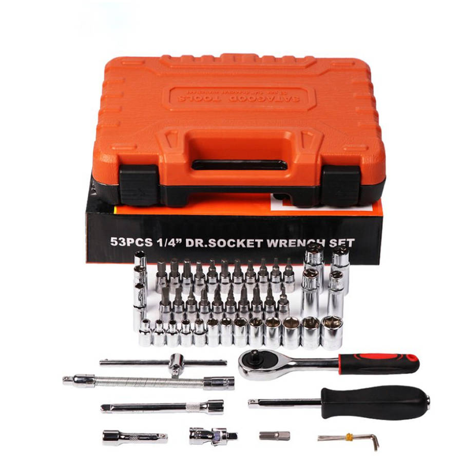 53 Piece Sockets And Wrenches Tools Set