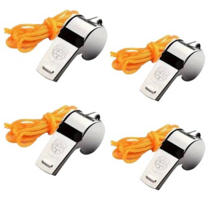 SourceDirect - Metal Referee Whistle - Pack of 4 - SourceDirect - Metal Referee Whistle - Pack of 4