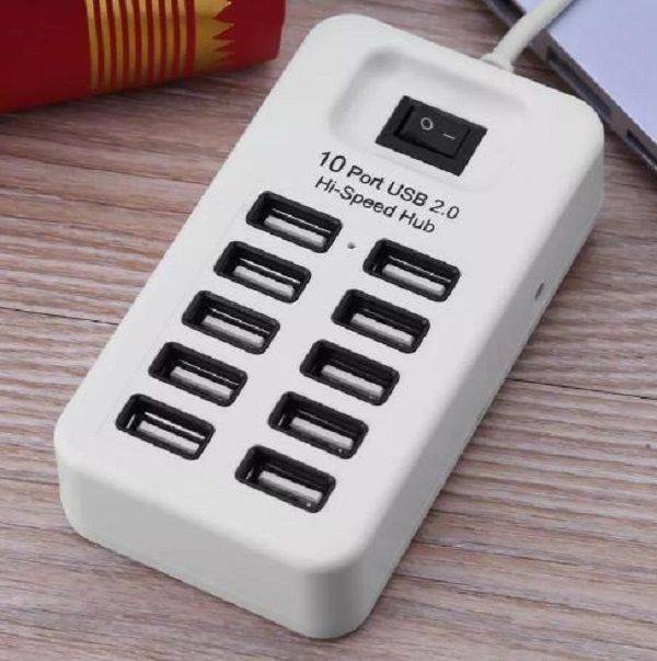 10 Port Hi-Speed USB 2.0 HUB Andowl