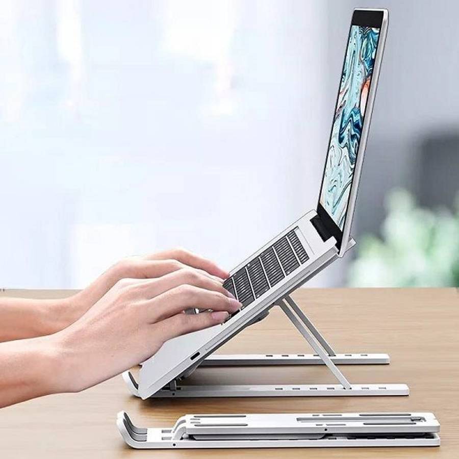 Adjustable Laptop Stand Aluminium Alloy Portable Foldable Riser Holder