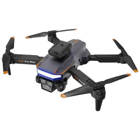 P18 - Triple Camera Quadcopter Drone With GPS HD Aerial Photography - Black