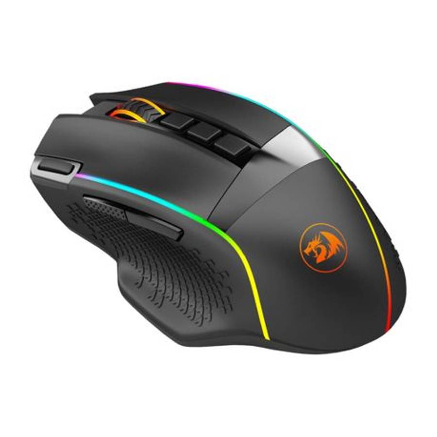 Redragon - M991 RGB PRO Enlightenment 26000 DPI Wireless Gaming Mouse - Black - Redragon - M991 R...