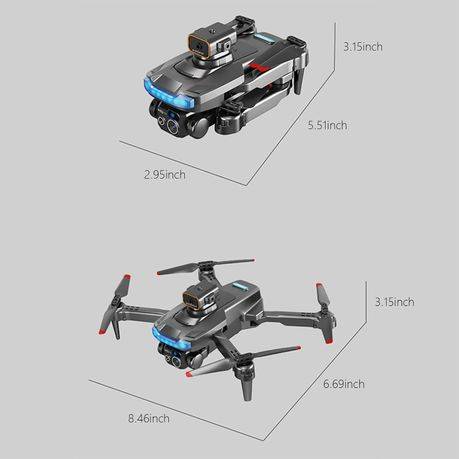 P15 - 4K HD Brushless Drone With Six Gyroscope Technology - Black