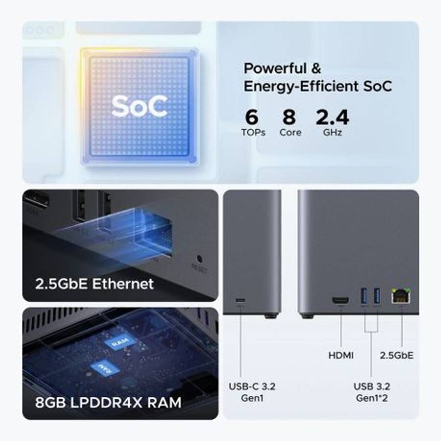Ugreen - DH4300 PLUS 4-Bay NAS Storage (Diskless) - Ugreen - DH4300 PLUS 4-Bay NAS Storage (Diskl...