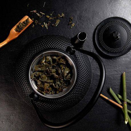 Oriental Ceramic Tea Pot with Stainless Steel Infuser