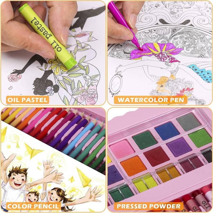 Mega 208 Piece Art Set - Pink