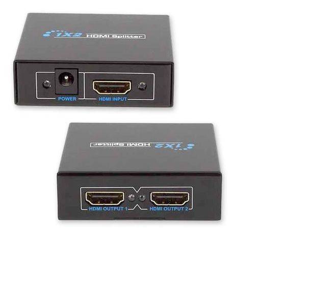1 to 2 HDMI Splitter Adapter Converter for HDTV, 3D, TV, PC Computer Laptop