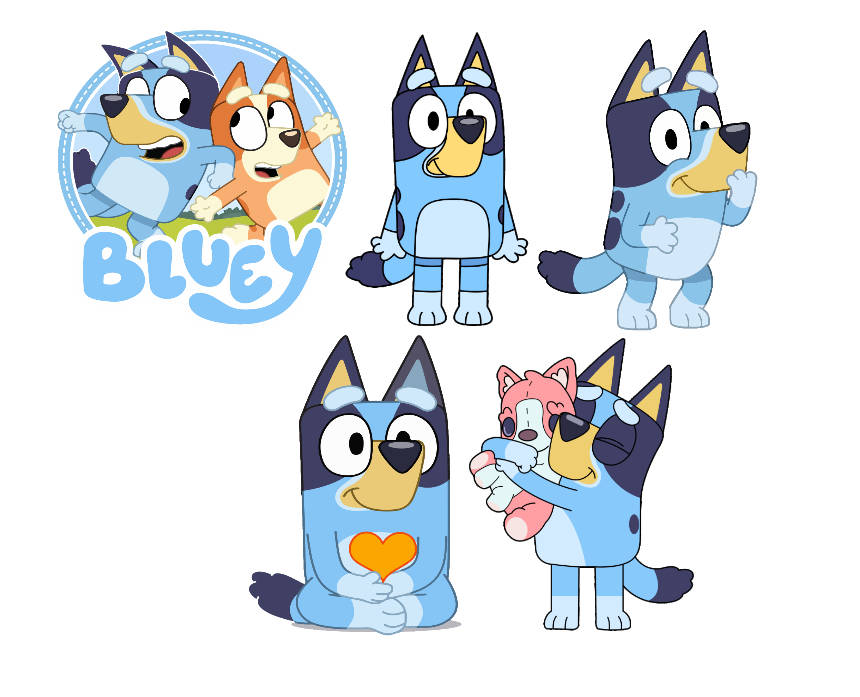 Bluey Sticker Pack - Pack of 50 Stickers