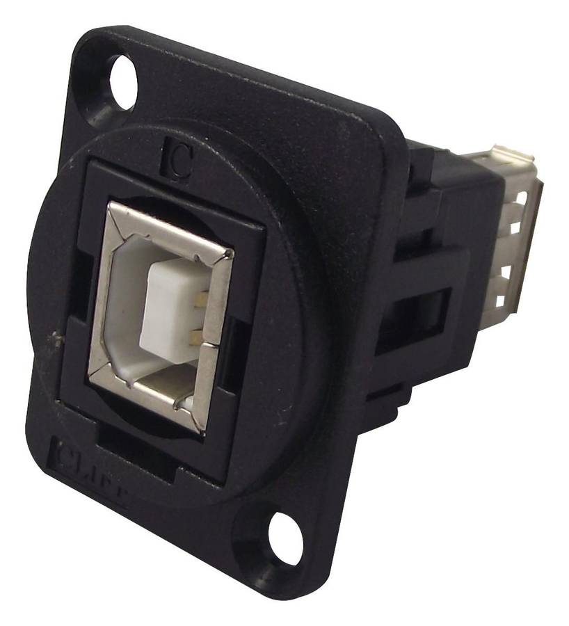 Cliff Electronic (CP30207NX) USB Adapter, Plain Hole, USB 2.0, FT