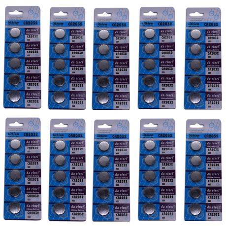 CR2032 3V Lithium Type Cell Watch Battery -10 Packs of 5