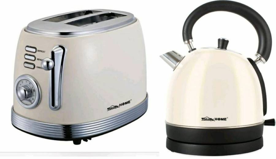 Kettle & Toaster Combo - Cream White