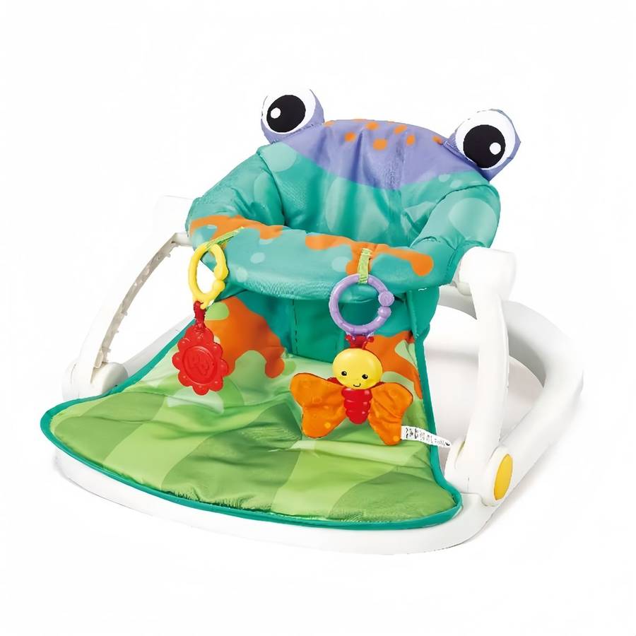 Floor seat-frog portable baby chair with toys