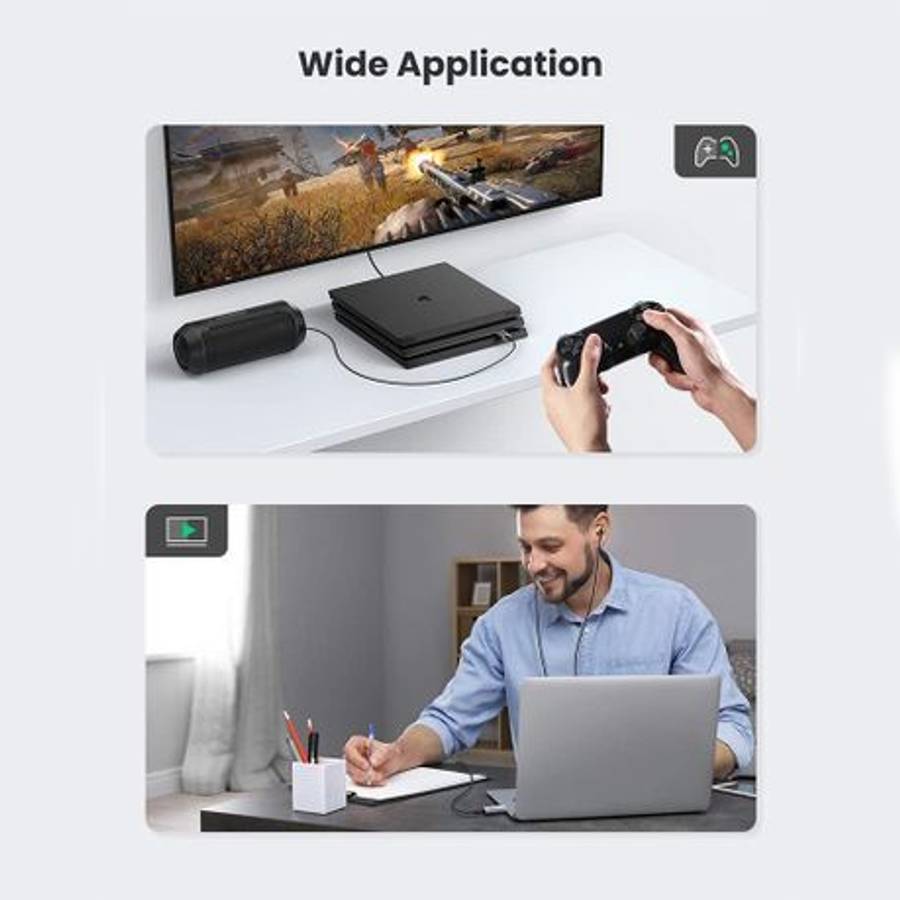 Ugreen - CM383-80864 USB-A to 3.5mm Audio Jack External Sound Adapter - Ugreen - CM383-80864 USB-...