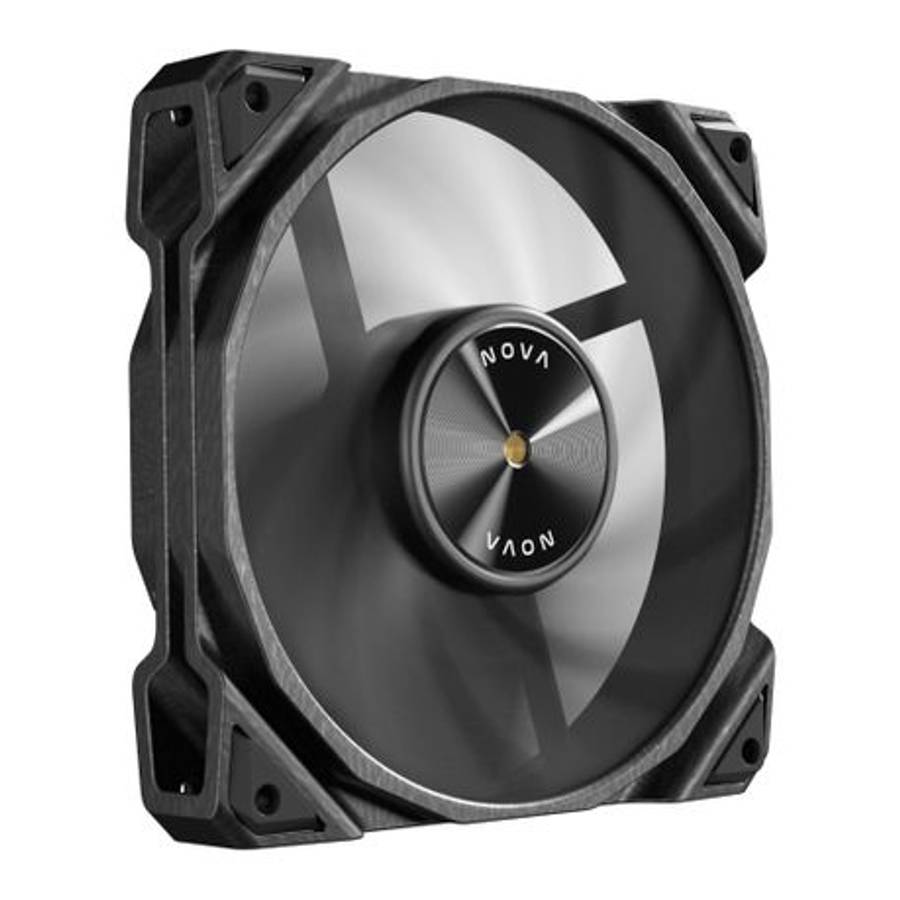 Antec - Nova 120 PWM Fan 3 Pack with Speed Controller - Black - Antec - Nova 120 PWM Fan 3 Pack w...