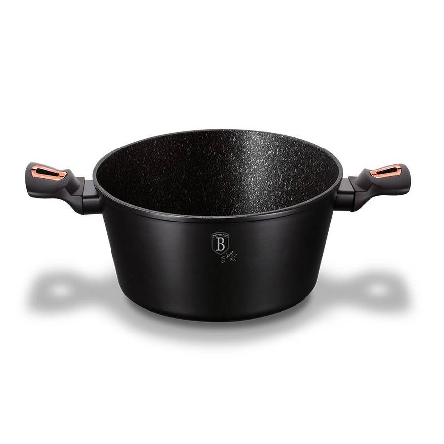 Berlinger Haus 24cm Marble Coating Casserole- Black Rose Collection(Second hand(No Lid)