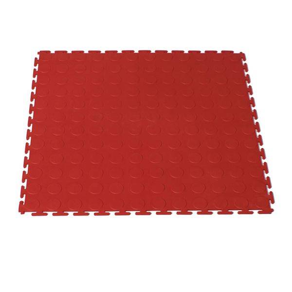ZEE - PVC Interlocking Rubber Floor Tile - Gym Mats (4-Pack) - Various Colors