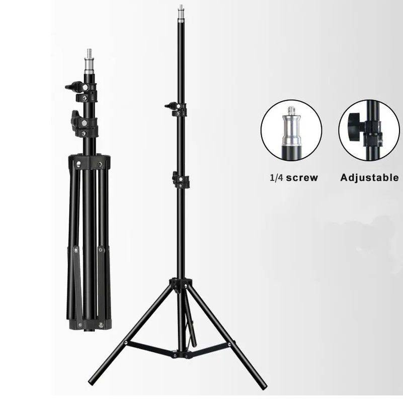 2.1m Tripod Stand for Ring Light | Adjustable Stand for Photography & Video