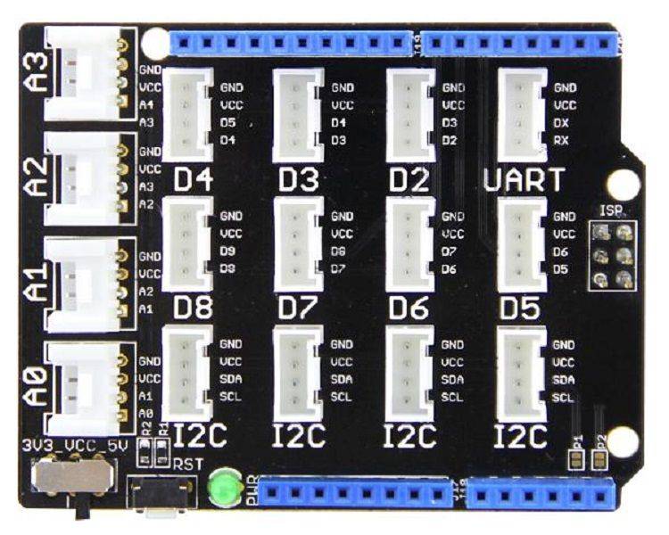 Seeed Studio (103030000) Base Shield, Grove, Arduino Development Board