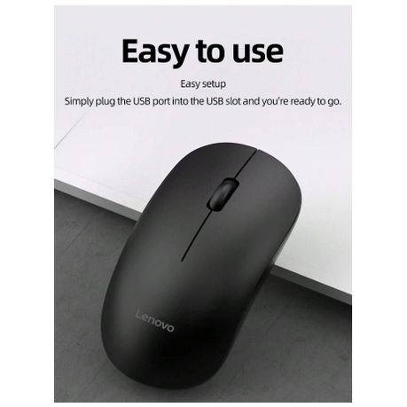 LENOVO - M26 - Advanced Optical Tracking Wireless Mouse - Black