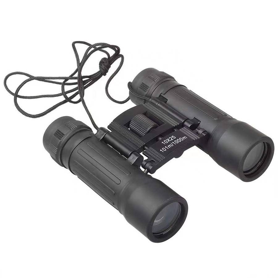10x25 Folding Compact Binoculars with FMC Lens, 101m/1000m