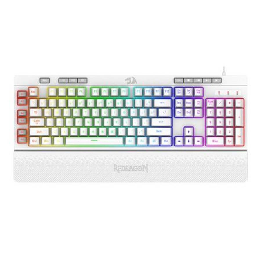 Redragon - Shiva Membrane Keyboard - White - Redragon - Shiva Membrane Keyboard - White