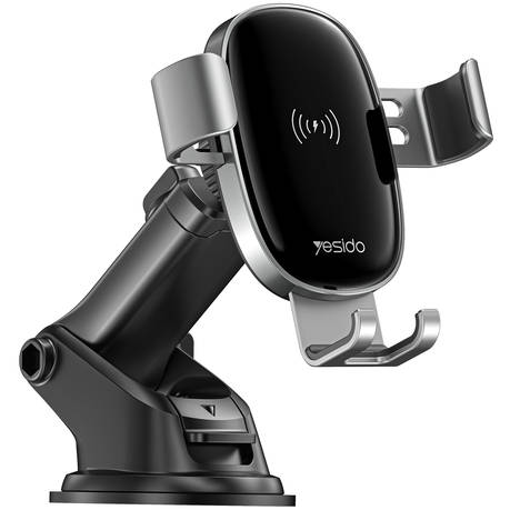 Aluminium Adjustable Phone Holder With Wireless Fast Charging - C123 ***UNBOXED DEAL***