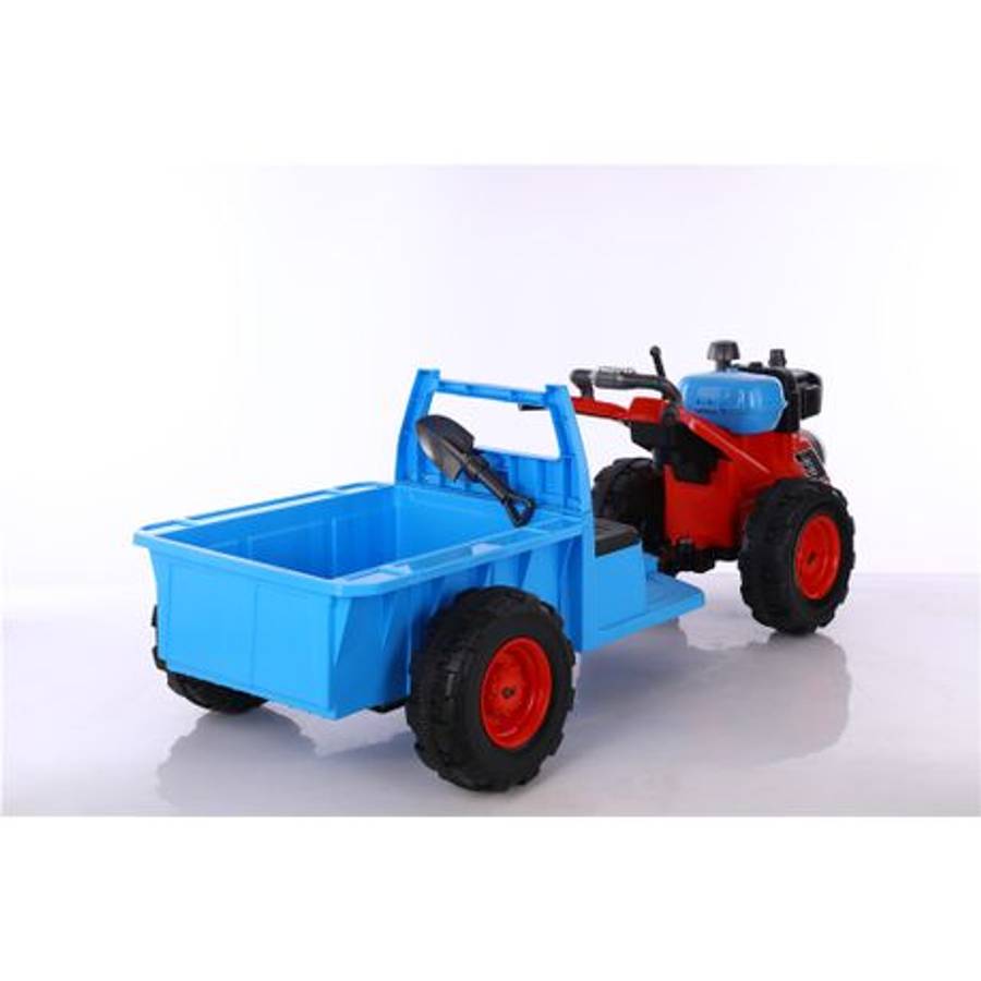 Kids Ride-On Electric Tractor with Trailer  Battery Powered(Untested)
