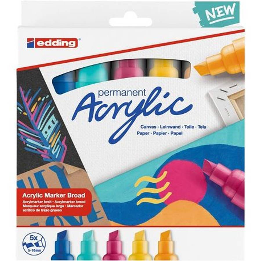 Edding - 5000 Acrylic Markers Broad 5's - Edding - 5000 Acrylic Markers Broad 5's