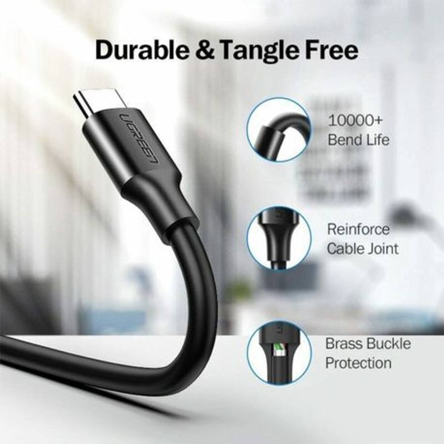 Ugreen - USB-C to USB 3.0 Cable 2m 3A Fast Charge 5Gbps Black - Ugreen - USB-C to USB 3.0 Cable 2...