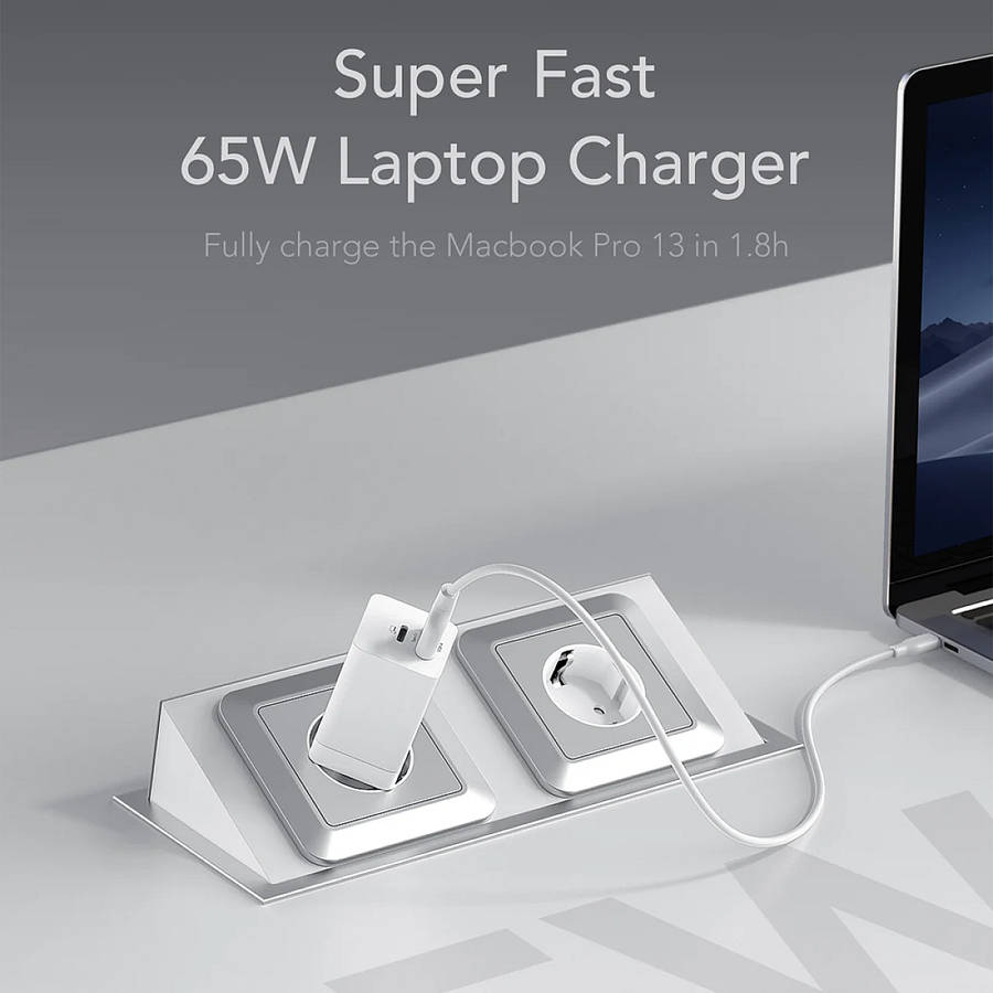 Veger 65W Dual Ports PD GaN Charger