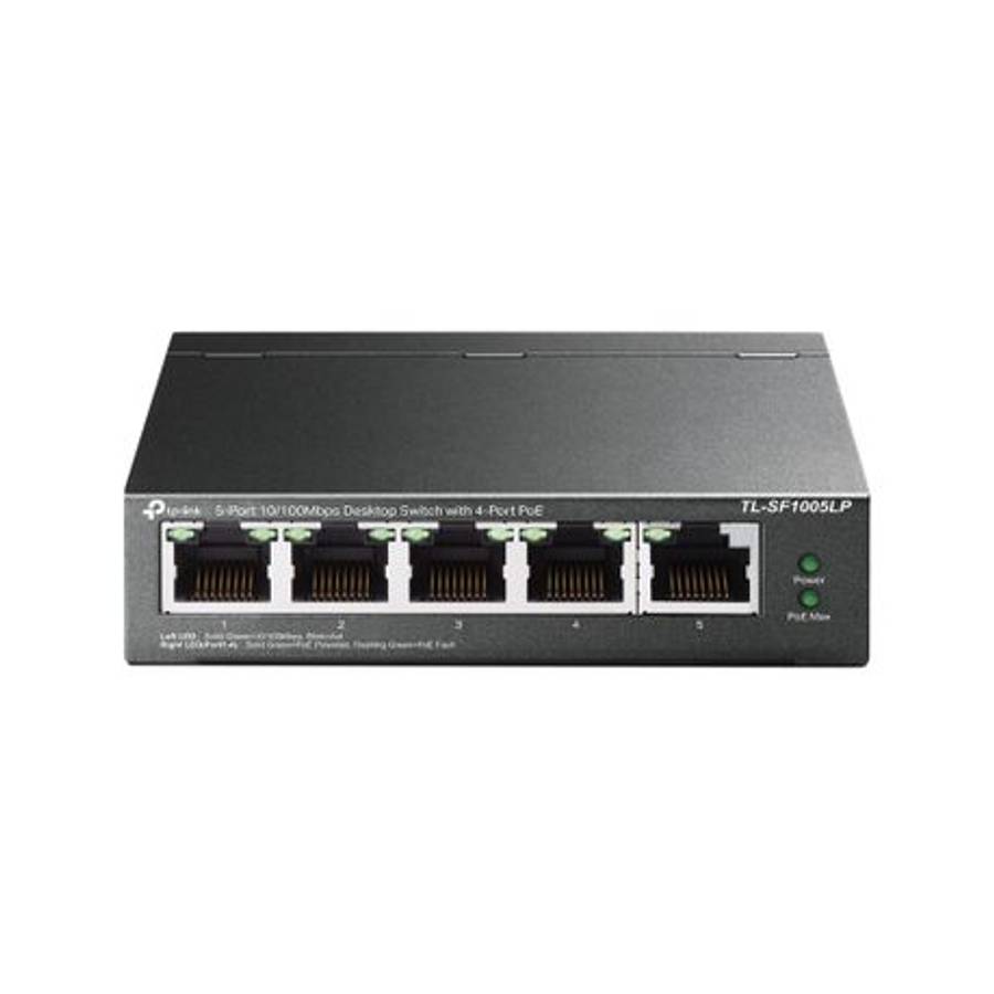 Tp-Link - 5-Port 10/100Mbps Desktop Switch with 4-Port PoE - Tp-Link - 5-Port 10/100Mbps Desktop ...