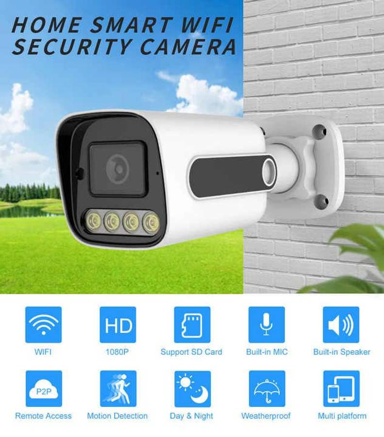 4K 4MP CCTV Kit - 4 Channel DVR Full Color Night Vision Outdoor Cameras