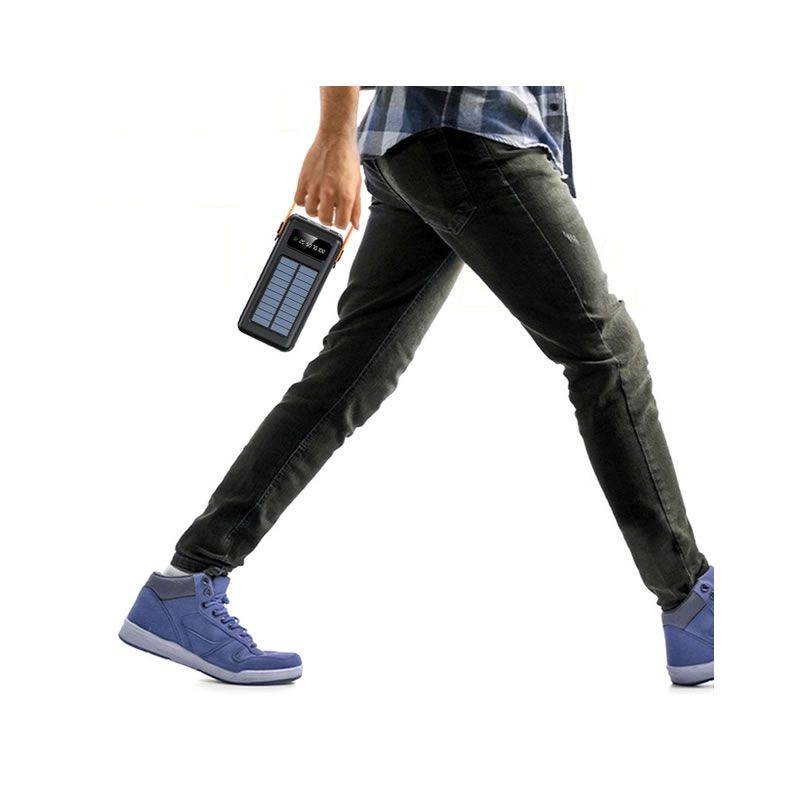 80000mAh Portable Solar Powered Powerbank with a Flashlight