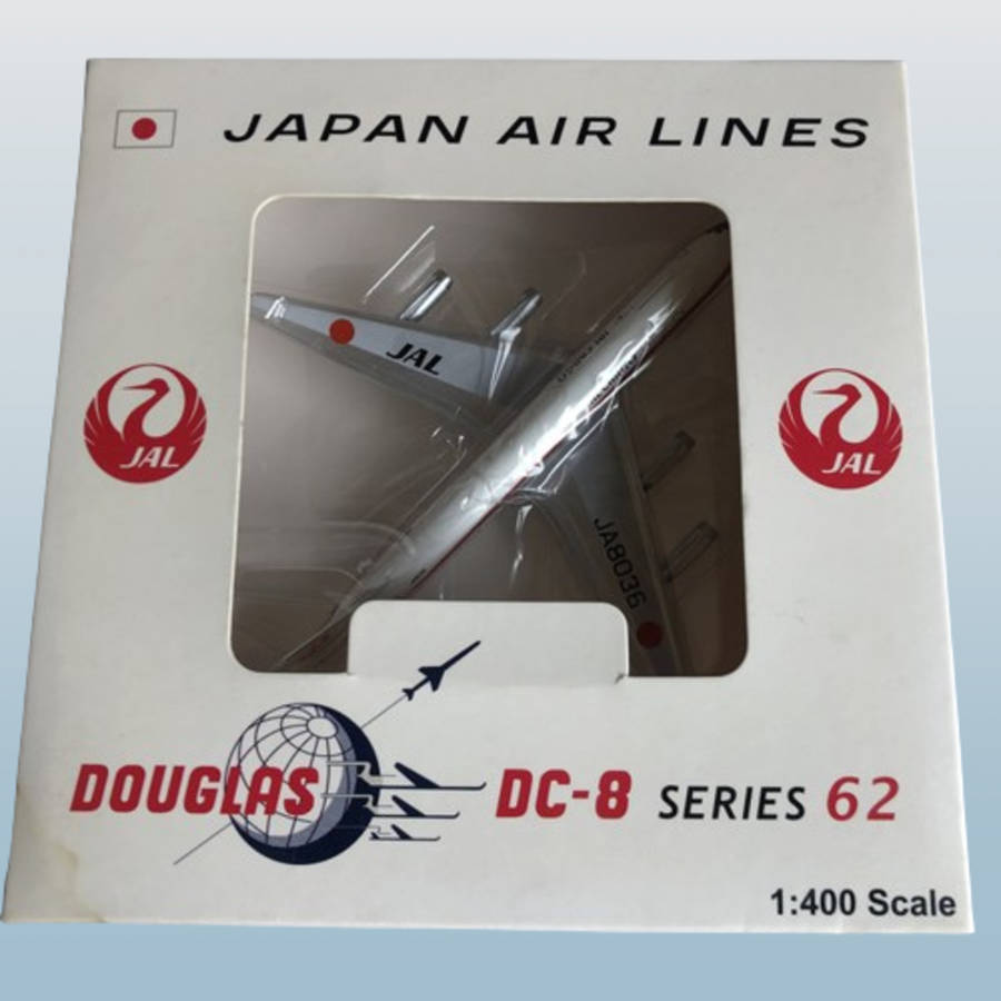 1:400 Scale, JAL ( Japan Air lines) Cargo, Douglas DC-8, Display Model