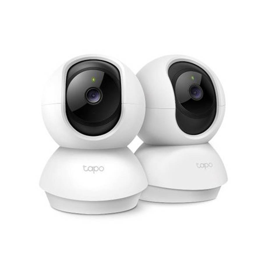 Tp-Link - Tapo C210P2 (2-Pack) Pan/Tilt 2K 3MP Wi-Fi Security Camera - Tp-Link - Tapo C210P2 (2-P...