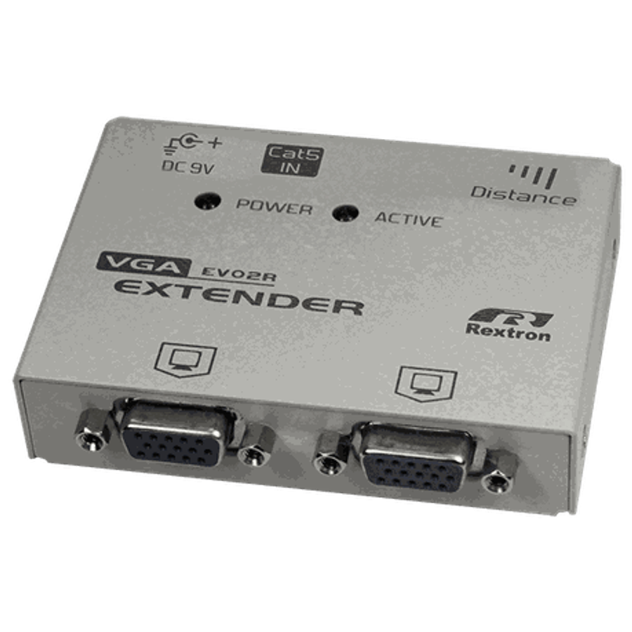 Rextron - 150m Cat5e VGA & Audio Extender - Rextron - 150m Cat5e VGA & Audio Extender